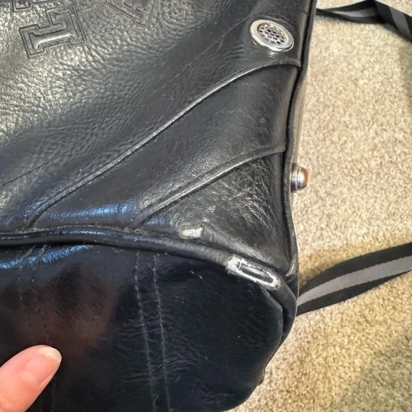 Vintage lululemon Black Duffel Bag Smooth Leather - Picture 6 of 16